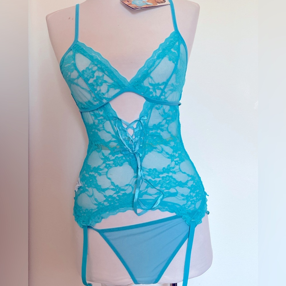 Blue bodysuit